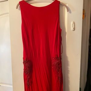 Badgley Mischka Gorgeous 🔥red embellishment gown